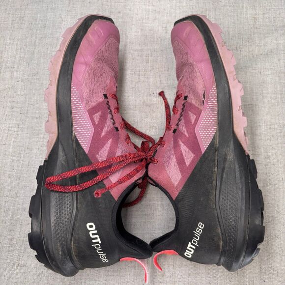 Salomon Outpulse Gore-Tex Hiking Shoes Maroon Black Gorpcore Women’s 10‎ - Picture 12 of 12